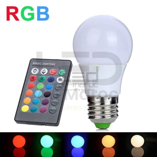 Ampoule led opal 3w RGB