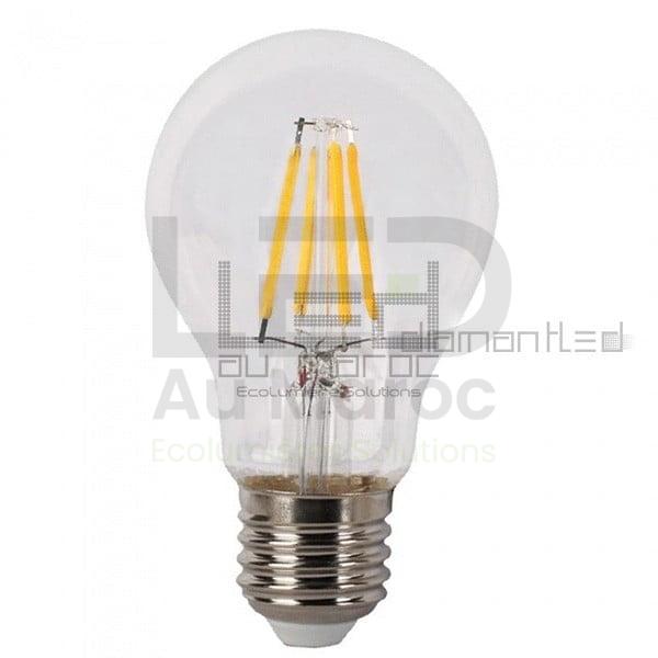 Ampoule led A60 filament 4w blanc chaud
