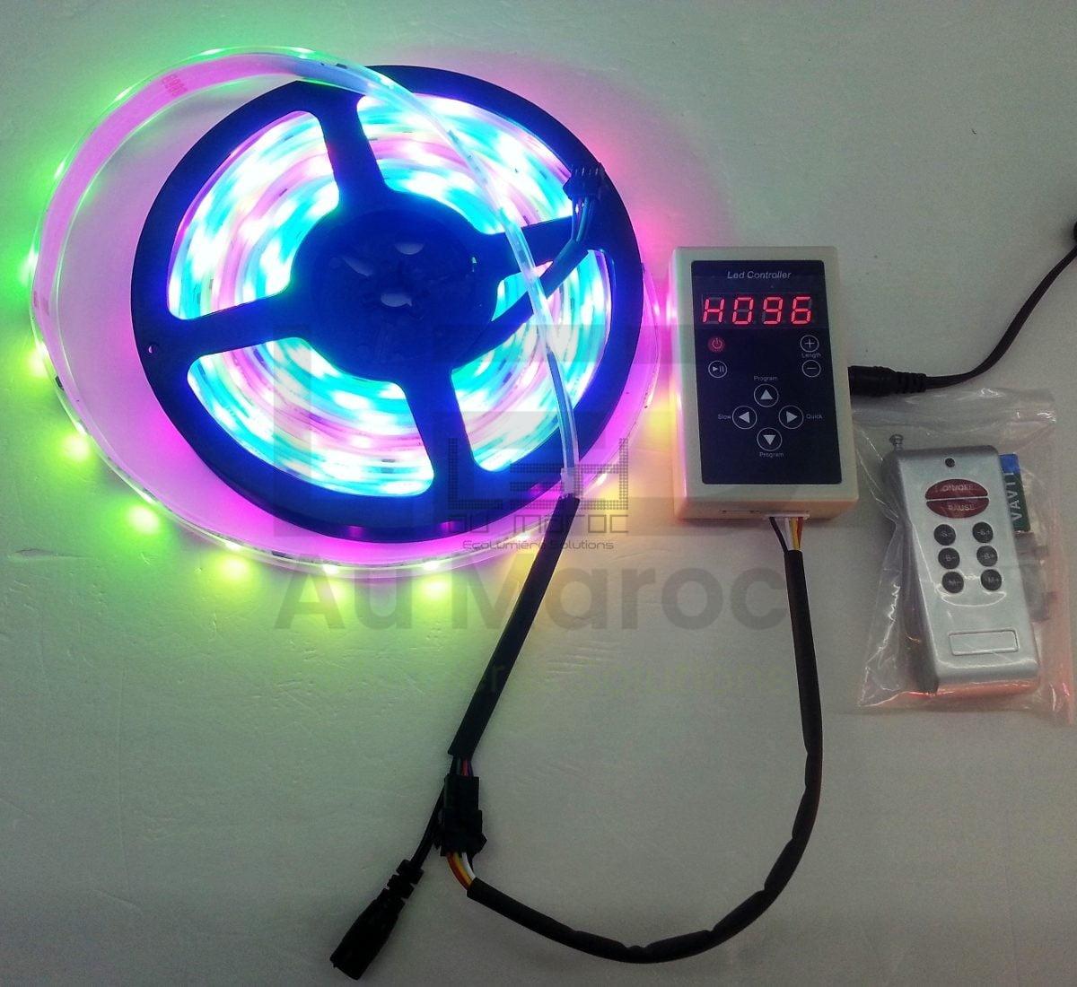 Contrôleur Variateur LED Monochrome Digital 12-24V DC avec Télécommande RF Contrôleur Variateur LED Monochrome Digital 12-24V DC avec Télécommande RF