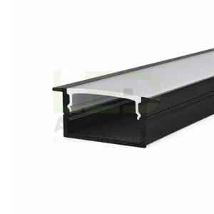 Profilé LED aluminium encastrable PR079 Noir