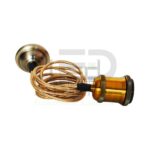 Suspension cable textile douille E27 Bronze 2m