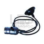Suspension douille E27 gris ardoise 1m