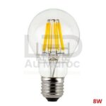 Ampoule led A60 filament 8w Blanc chaud