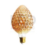 Ampoule led G95 strawberry filament 4w amber  dimmable