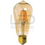 Ampoule led ST64 filament 6w Ambre dimmable