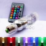 Ampoule led Cristal 3w RGB Téte Colonne
