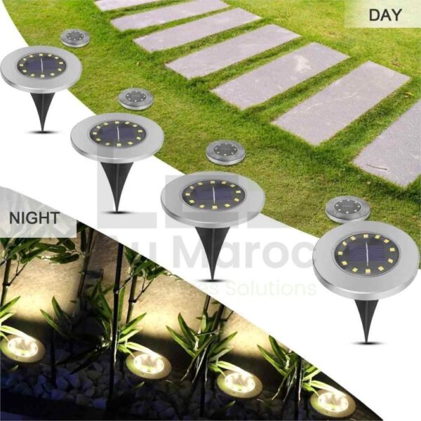 4 pi ces 12 LED lumi re solaire maison jardin sous terre lampe solaire lumi re.jpg q50 1