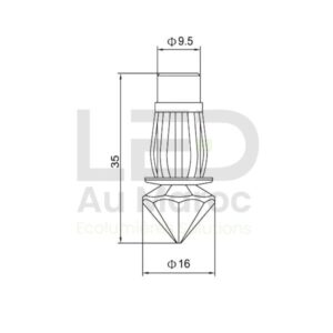 FIBRE OPTIQUE TETE CRYSTAL C13 – Image 3