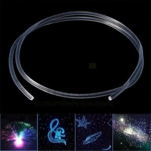 Cable fibre optique led rouleau 3mm 150 Mètres