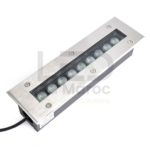 WALL WASHER ENCASTRER 9W 30CM BLANC CHAUD