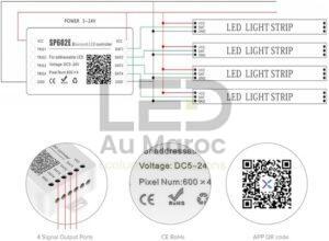 CONTROLEUR MAGIC RF BLUETOOTH 600*4P 16B SP602E – Image 5