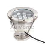 PROJECTEUR FONTAINE LED 12W APPARENT BLANC CHAUD DC24V RF