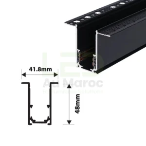 RAIL LUMINEUX MAGNÉTIQUE AVEC BORD 2M / 3M – Image 2
