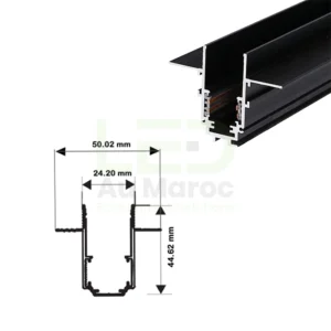 RAIL MAGNÉTIQUE ENCASTRÉ PLATRE 2M / 3M – Image 2