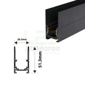 RAIL LUMINEUX MAGNÉTIQUE EN SAILLIE 2M / 3M – Image 2