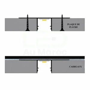 PROFILIGHT PLAQUE PLATRE ENCASTRER 13.8x11.95MM – Image 4