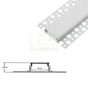 PROFILIGHT PLAQUE PLATRE ENCASTRER 13.8x28MM – Image 3