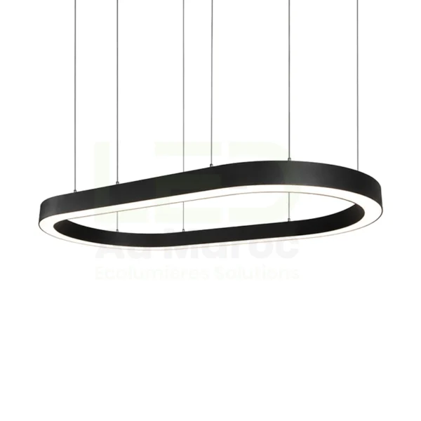 Découvrez notre luminaire LED en forme ovale, idéal pour bureaux, commerces et habitations. Design moderne, fabrication sur mesure et livraison au Maroc.