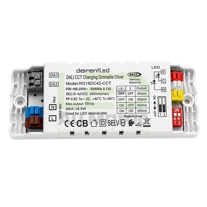 LAM-DL-RG18DC42-CCT DRIVER DALI+PUSH DIMMABLE 18.9W 9-42V – Image 1