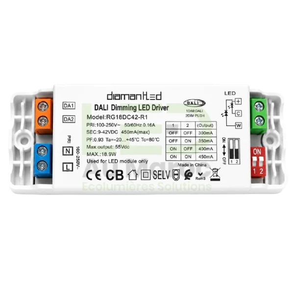 DRIVER DALI+PUSH DIMMABLE 18.9W