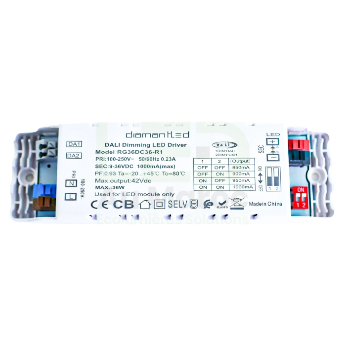 LAM-DL-RG36DC36-R1 DRIVER DALI+PUSH DIMMABLE 36W