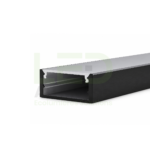 Profilé LED Apparent Noir 7×12.3 Mm PL-PR119