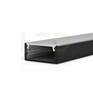 Profilé LED Apparent Noir 7×12.3 Mm PL-PR119