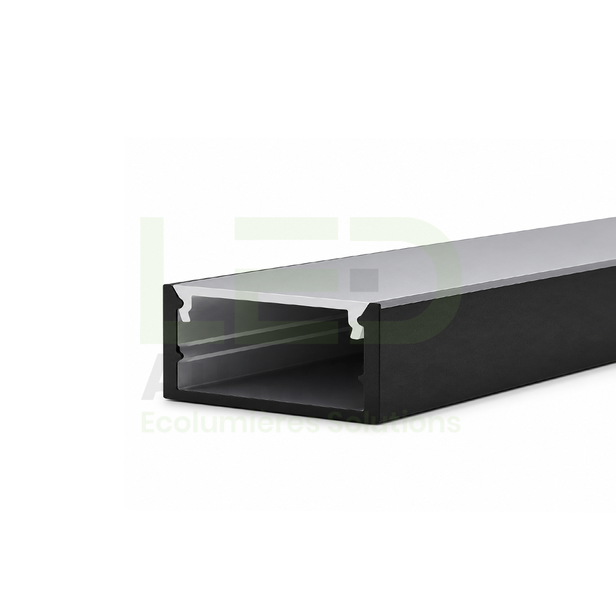 23 Profilé LED Apparent Noir 7×12.3 Mm PL-PR119