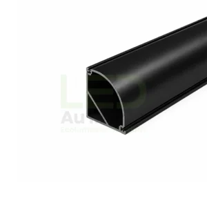 Profilé LED aluminium apparent PR006 Noir