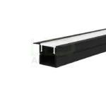 Profilé LED Aluminium Encastrable PR040 Noir