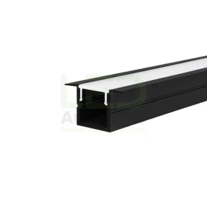 Profilé LED Aluminium Encastrable PR040 Noir