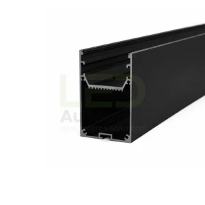 Profilé LED Aluminium Suspendu ou Apparent PR057 Noir