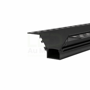 Profilé LED Aluminium PLATRE RETRAIT BLANC PR102 Noir