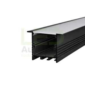 Profilé LED Aluminium ENCASTRER 35x35mm 3m PL-PR109 Noir