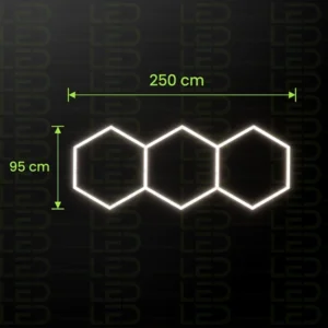 Hexagone LED Lights – 3 Grid – Image 2