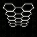 Hexagone LED Lights –14 Grid