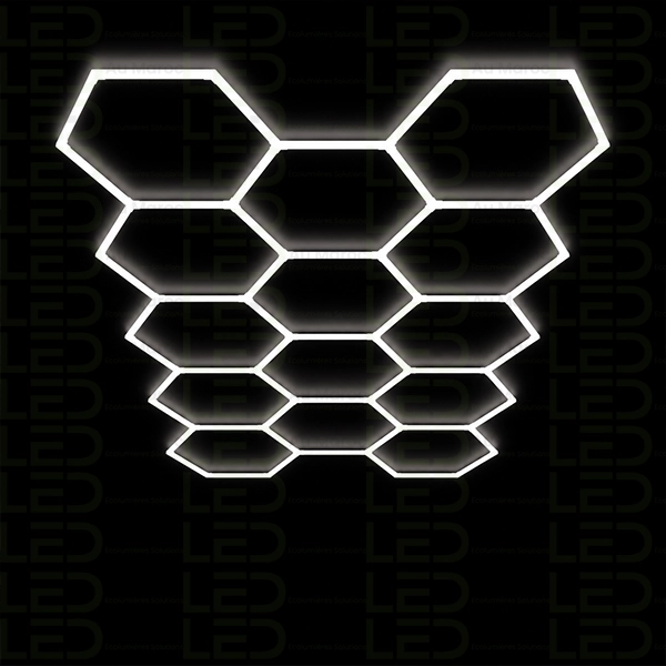 Hexagone LED Lights –14 Grid