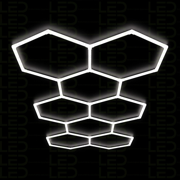Hexagone LED Lights –8 Line Grid