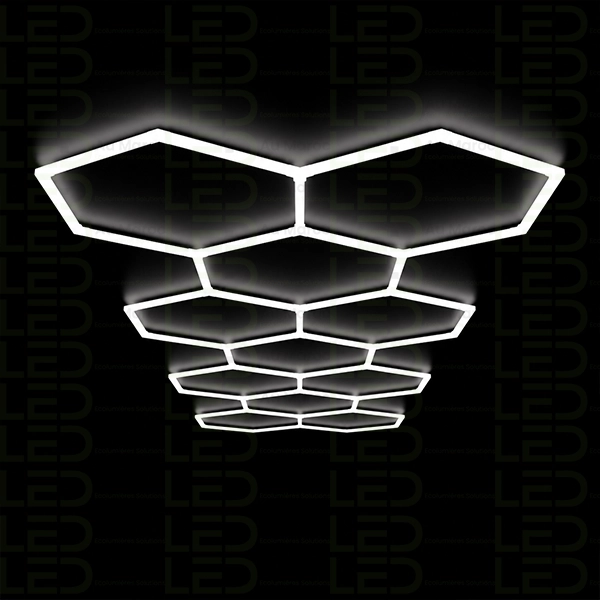 Hexagone LED Lights –11 Line Grid