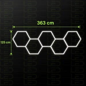 Hexagone LED Lights –5 Line Grid – Image 2