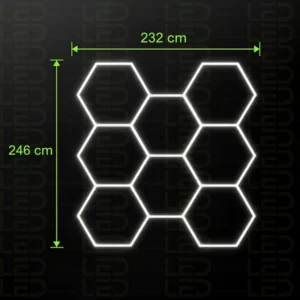 Hexagone LED Lights –8 Grid – Image 2