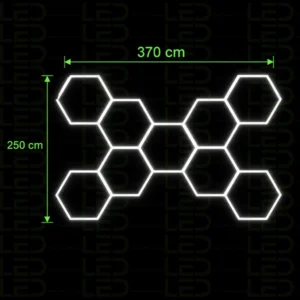 Hexagone LED Lights –9 Grid – Image 2