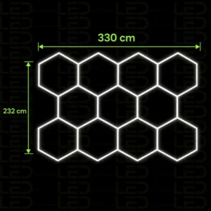 Hexagone LED Lights –11 Grid – Image 2
