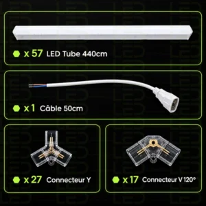 Hexagone LED Lights –14 Grid – Image 3