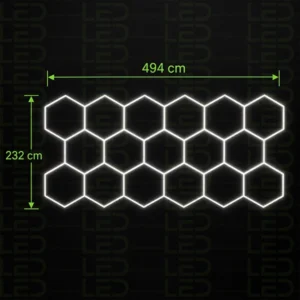 Hexagone LED Lights –17 Grid – Image 2