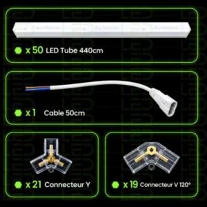 Hexagone LED Lights –17 Grid – Image 3