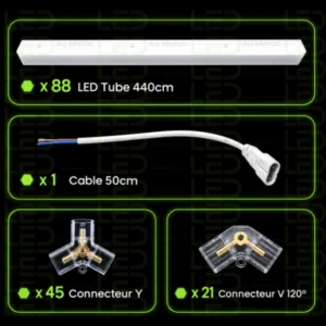Hexagone LED Lights –23 Grid – Image 3