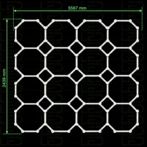 Hexagone LED Lights 16 Modules – Éclairage Géométrique Moderne – Image 2