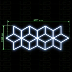 Éclairage LED Géométrique Stella Grid Max – Image 2