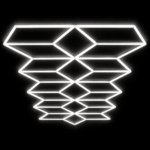 Éclairage LED Géométrique Square Wave